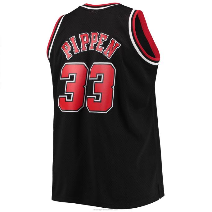 NBA 0F6D460 los toros de chicago scottie pippen mitchell & ness negro grande y alto clásico de madera dura jersey swingman