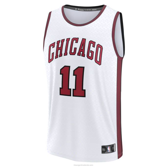 NBA 0F6D466 camiseta chicago bulls demar derozan blanca fastbreak