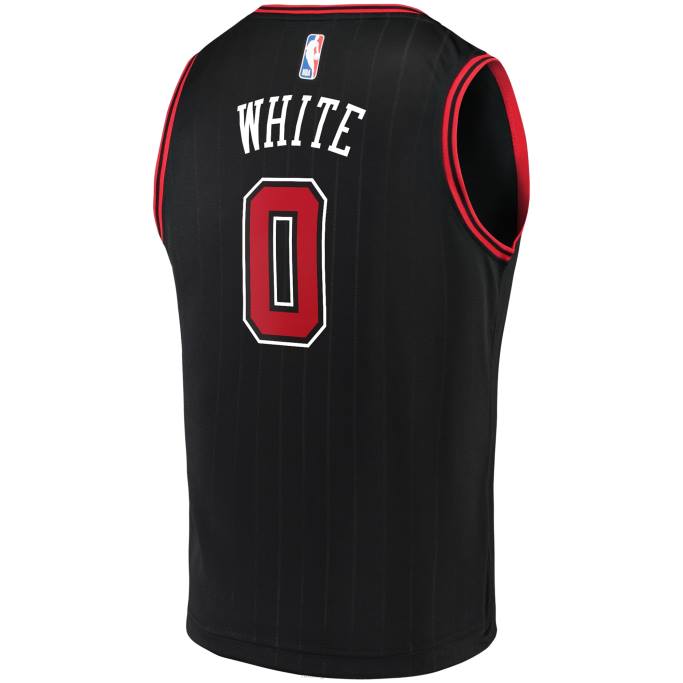 NBA 0F6D5110 réplica de camiseta chicago bulls coby white black fast break