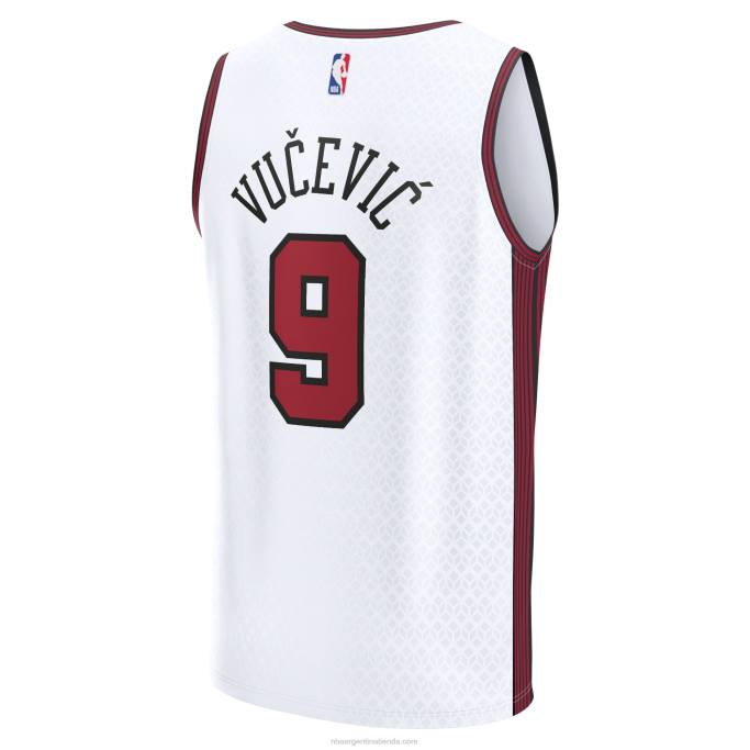 NBA 0F6D5958 camiseta chicago bulls nikola vucevic blanca fastbreak