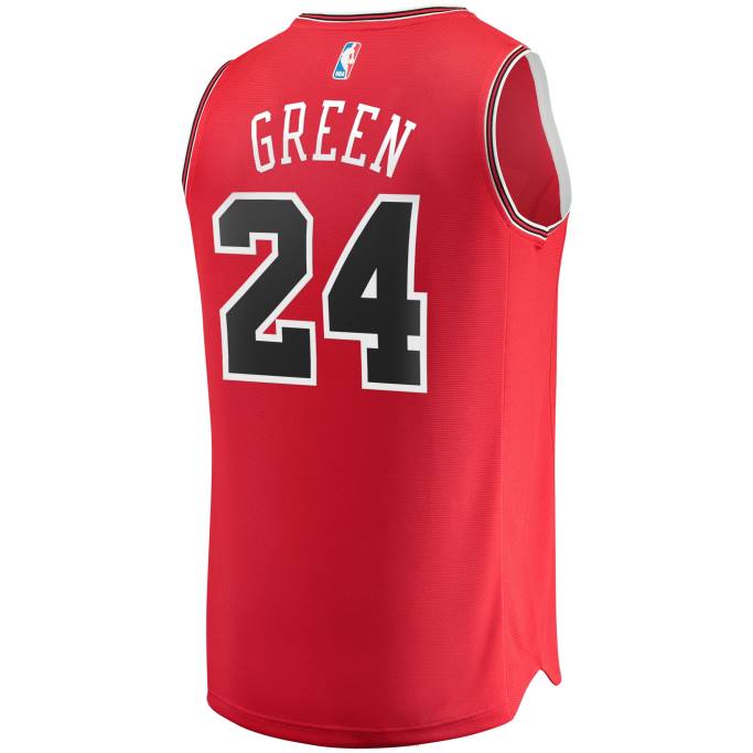 NBA 0F6D6374 réplica de camiseta chicago bulls javonte green red fast break
