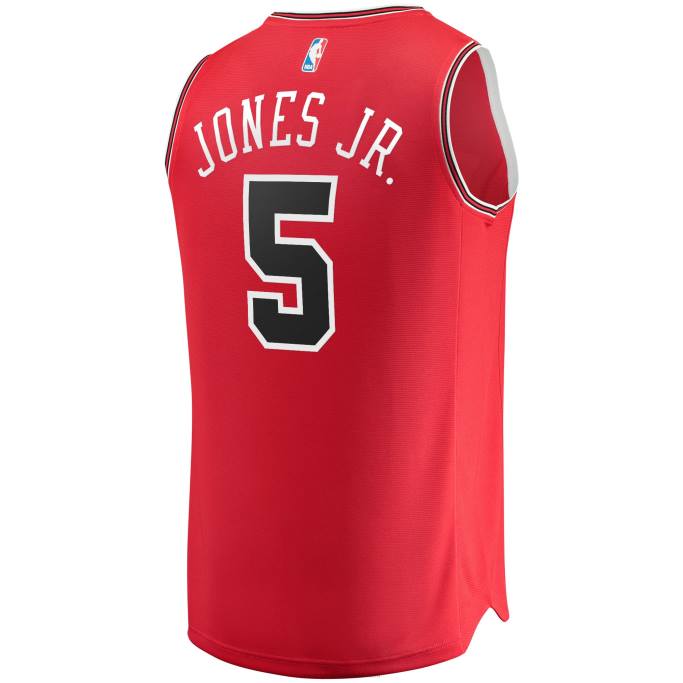 NBA 0F6D6404 toros de chicago derrick jones jr. réplica de maillot rojo fast break