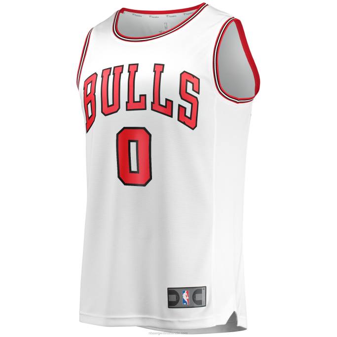 NBA 0F6D6922 chicago bulls coby white white fast break replica jugador camiseta