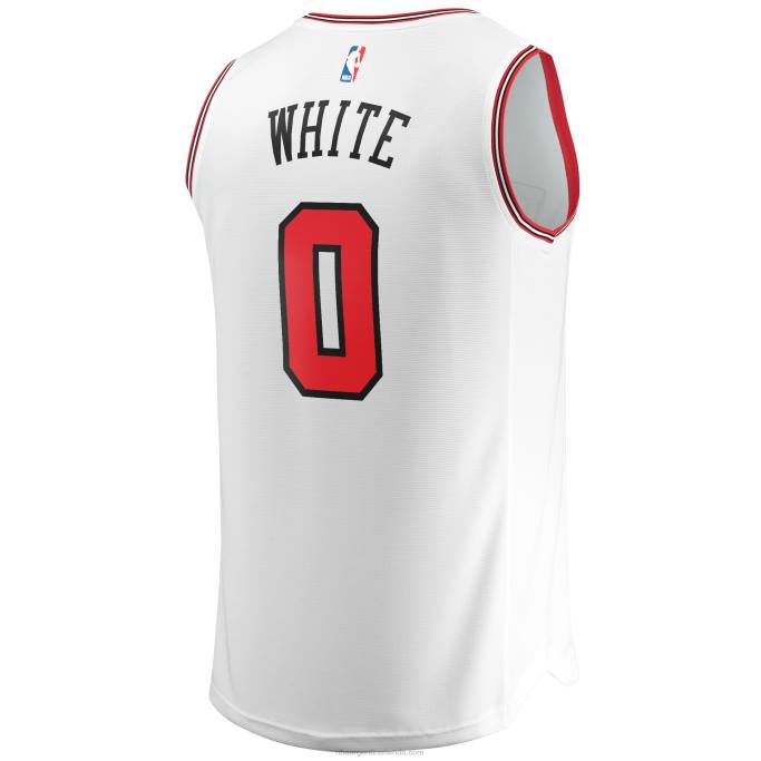 NBA 0F6D6922 chicago bulls coby white white fast break replica jugador camiseta