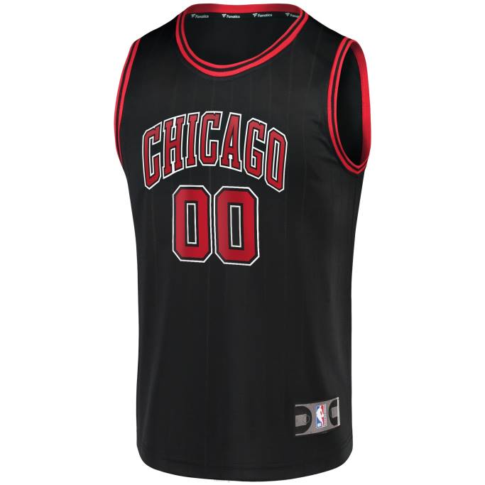 NBA 0F6D82 camiseta chicago bulls negra fast break réplica personalizada