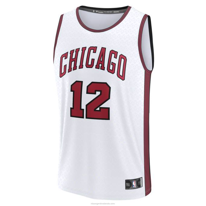NBA 0F6D839 camiseta chicago bulls ayo dosunmu blanca fastbreak