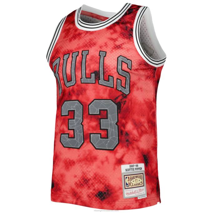 NBA 0F6D8590 chicago bulls scottie pippen mitchell & ness camiseta roja galaxy swingman