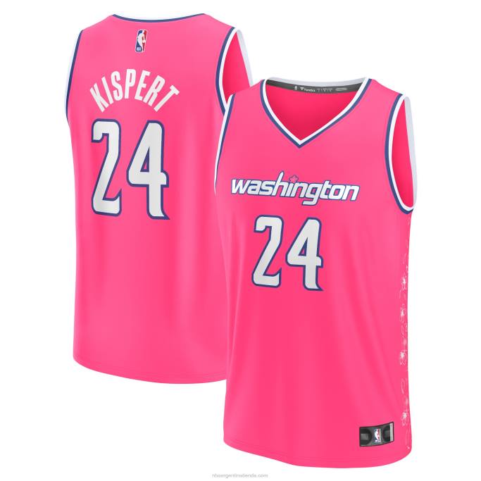 NBA 0F6D1774 camiseta rosa fastbreak corey kispert de los magos de washington