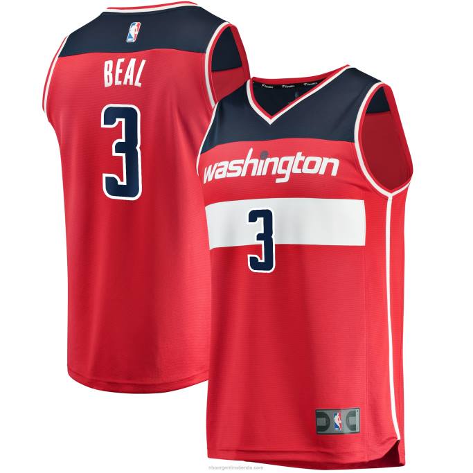 NBA 0F6D2643 Washington Wizards bradley beal rojo fast break player jersey