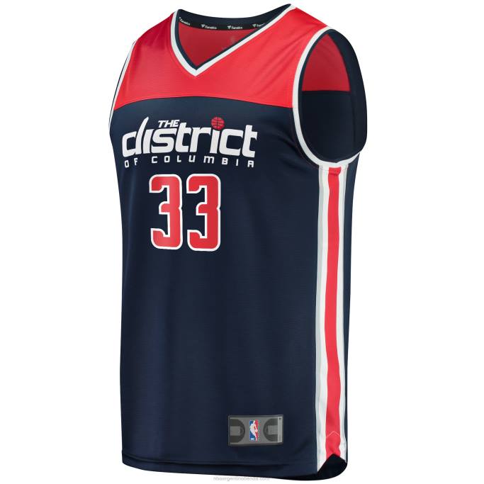 NBA 0F6D2997 Washington Wizards kyle kuzma azul marino Fast Break Réplica Jersey