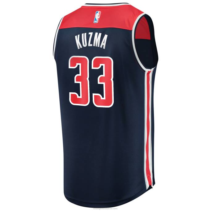 NBA 0F6D2997 Washington Wizards kyle kuzma azul marino Fast Break Réplica Jersey