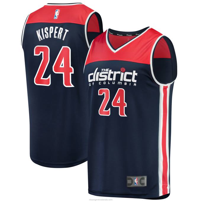 NBA 0F6D3195 réplica de camiseta corey kispert de los magos de washington azul marino