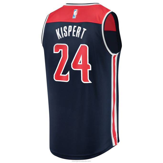 NBA 0F6D3195 réplica de camiseta corey kispert de los magos de washington azul marino