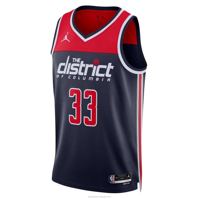 NBA 0F6D3926 camiseta de los magos de washington kyle kuzma jordan brand azul marino swingman