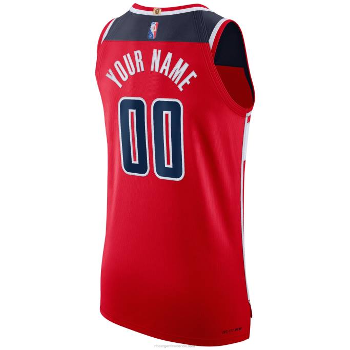 NBA 0F6D5056 Washington Wizards Nike Red Diamond Swingman - Camiseta personalizada auténtica
