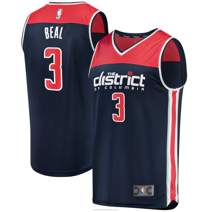 NBA 0F6D526 Washington Wizards bradley beal camiseta de jugador de ruptura rápida azul marino