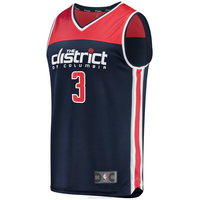 NBA 0F6D526 Washington Wizards bradley beal camiseta de jugador de ruptura rápida azul marino