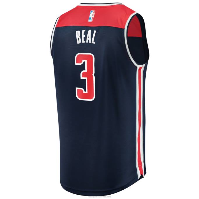 NBA 0F6D526 Washington Wizards bradley beal camiseta de jugador de ruptura rápida azul marino