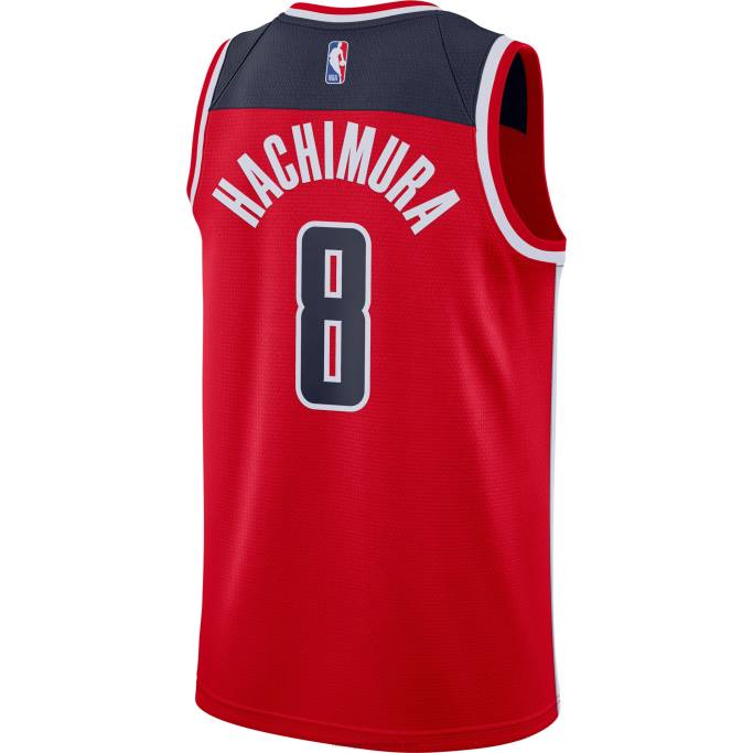 NBA 0F6D5775 Camiseta Washington Wizards Rui Hachimura Nike Swingman Roja