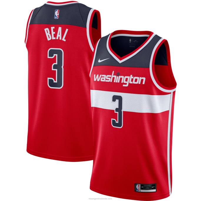 NBA 0F6D5922 camiseta roja de los magos de washington bradley beal nike swingman