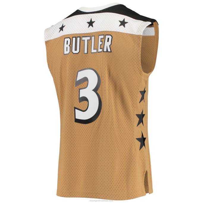 NBA 0F6D6293 magos de washington caron mayordomo mitchell & ness oro madera dura clásicos swingman jersey