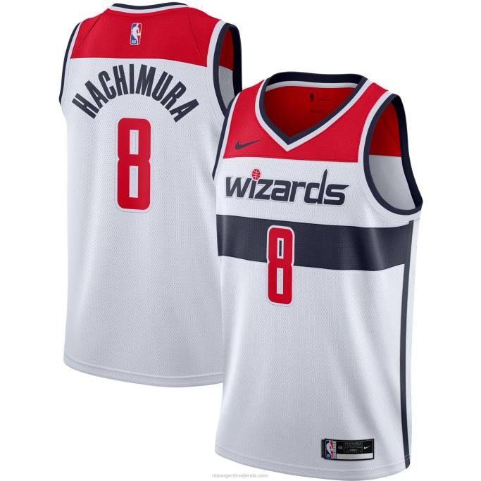 NBA 0F6D6582 Camiseta Washington Wizards Rui Hachimura Nike Blanco Swingman