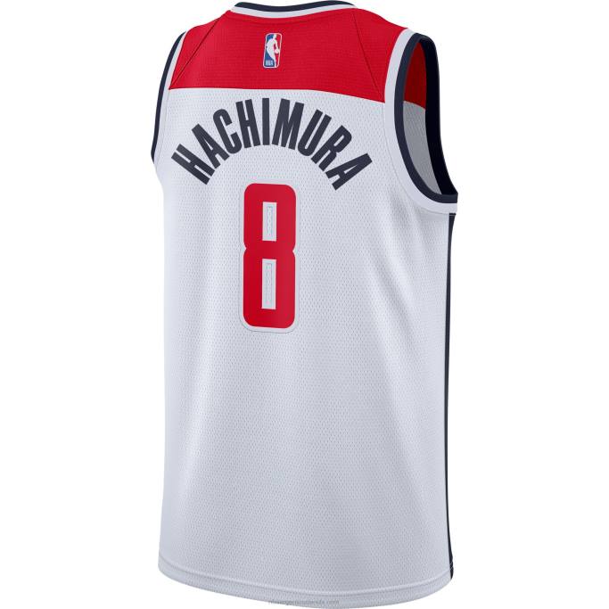 NBA 0F6D6582 Camiseta Washington Wizards Rui Hachimura Nike Blanco Swingman