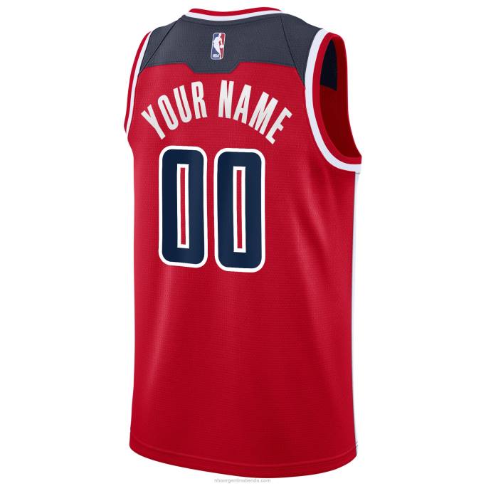 NBA 0F6D6658 Camiseta Washington Wizards Nike Swingman roja personalizada