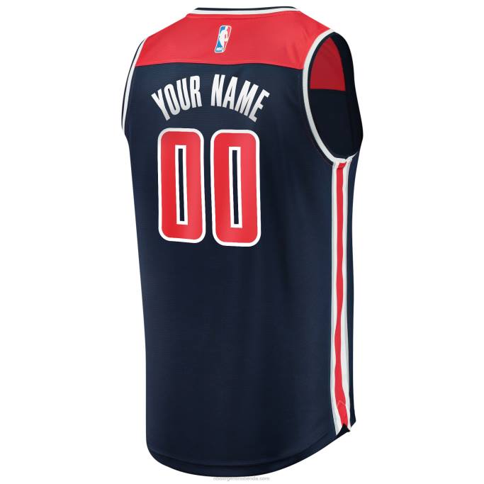 NBA 0F6D7141 Washington Wizards Navy Fast Break Réplica Jersey personalizado