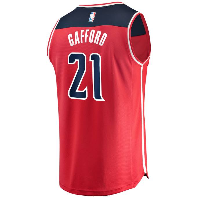 NBA 0F6D7740 Washington Wizards Daniel Gafford Réplica de camiseta roja Fast Break Réplica