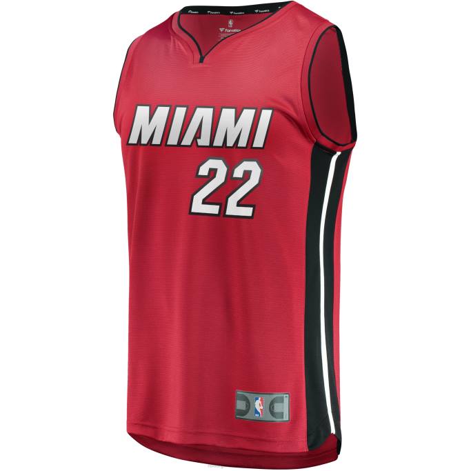 NBA 0F6D1028 Miami Heat Réplica de camiseta roja de Jimmy Butler Fast Break