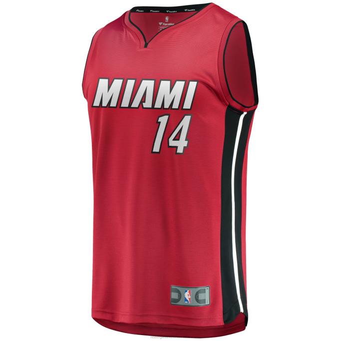NBA 0F6D2128 réplica de camiseta roja miami heat tyler herro fast break