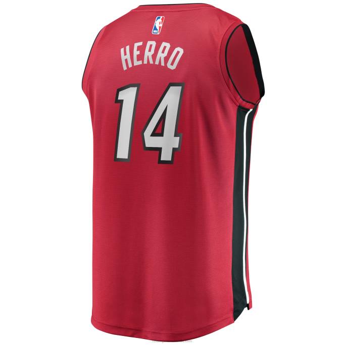 NBA 0F6D2128 réplica de camiseta roja miami heat tyler herro fast break