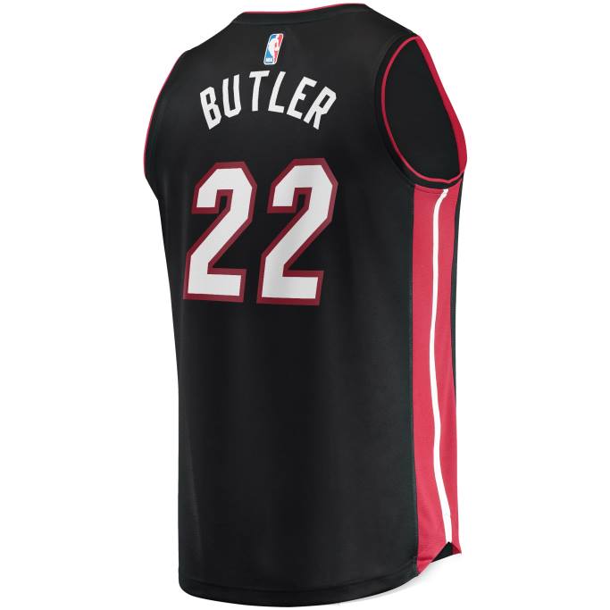 NBA 0F6D277 réplica de camiseta miami heat jimmy butler negra fast break