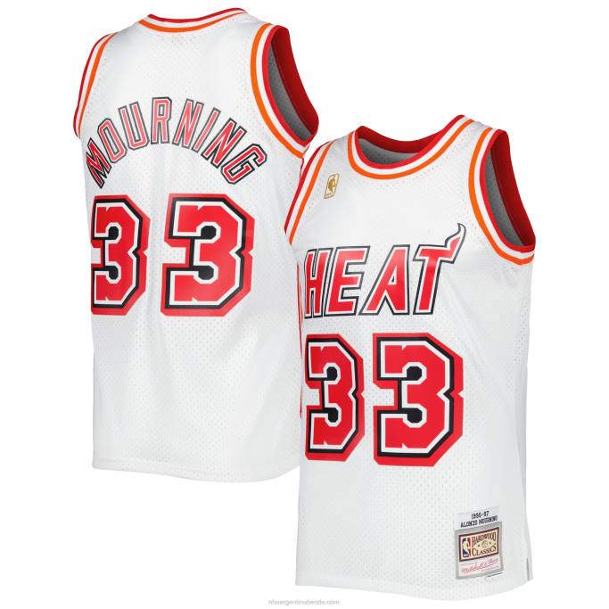 NBA 0F6D5072 mitchell & ness alonzo luto blanco miami heat hardwood classics swingman jersey