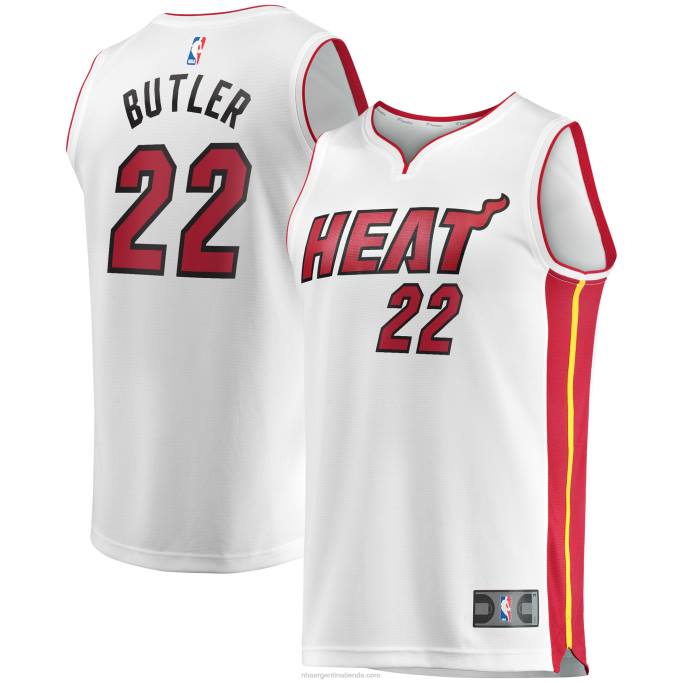 NBA 0F6D568 miami heat jimmy butler white fast break replica playera de jugador