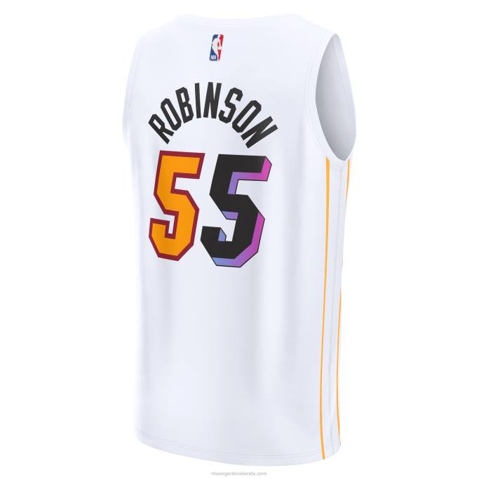 NBA 0F6D7368 miami heat camiseta blanca de duncan robinson fastbreak
