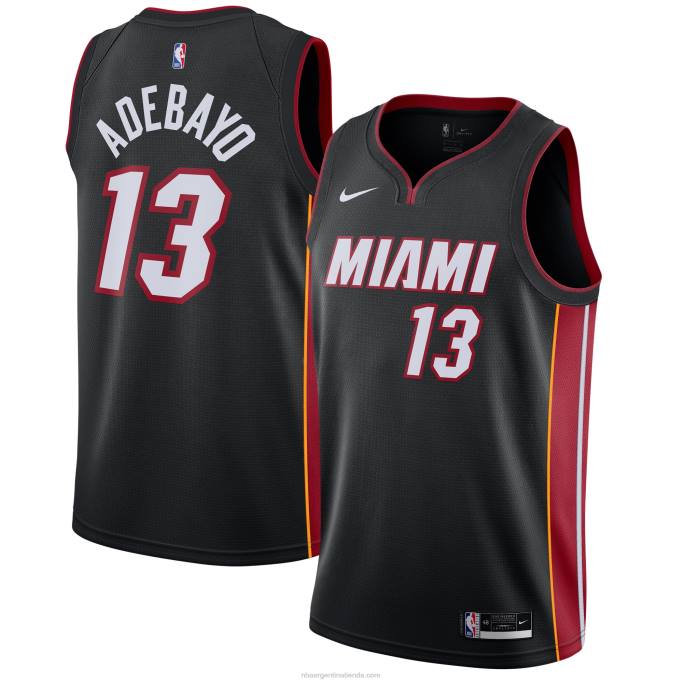 NBA 0F6D7566 camiseta miami heat bam adebayo nike negro swingman