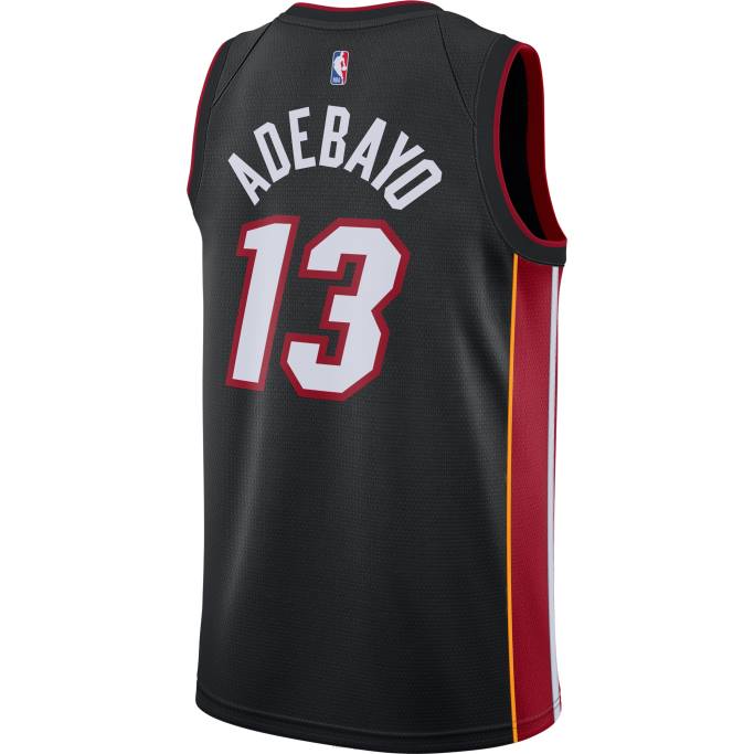 NBA 0F6D7566 camiseta miami heat bam adebayo nike negro swingman