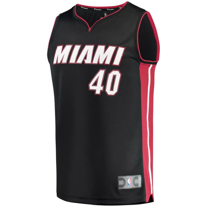 NBA 0F6D842 miami heat udonis haslem negro fast break replica jugador camiseta