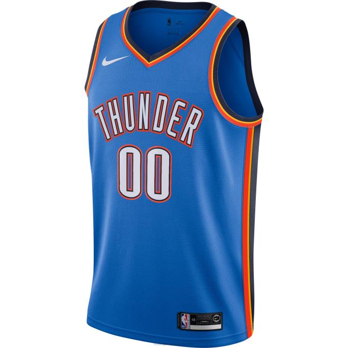 NBA 0F6D1710 Camiseta Oklahoma City Thunder Nike Swingman azul personalizada