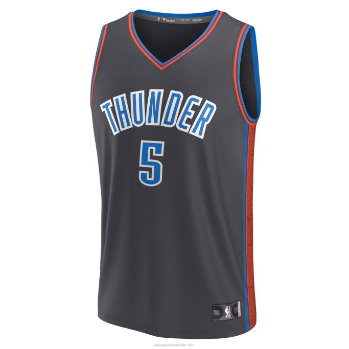 NBA 0F6D2185 camiseta oklahoma city thunder luguentz dort antracita fastbreak