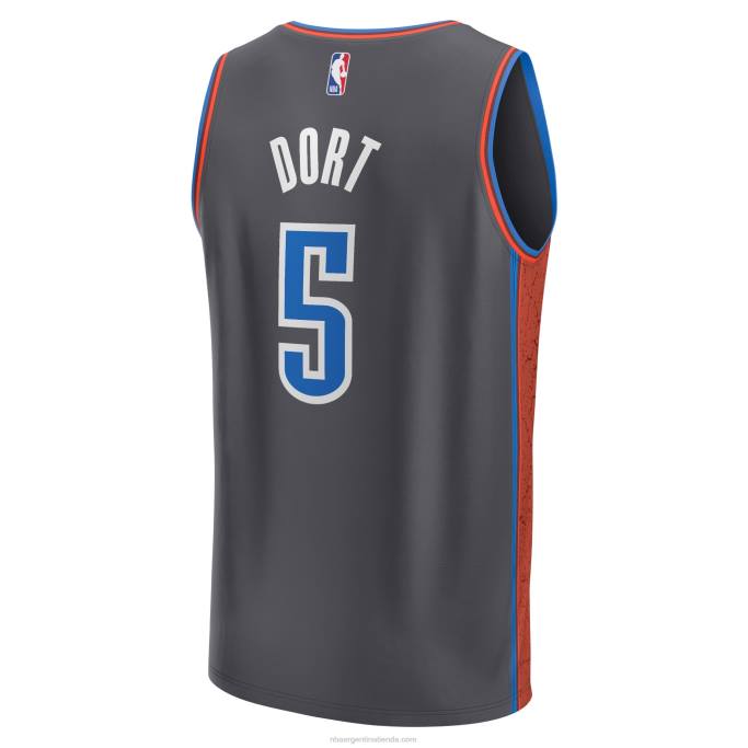 NBA 0F6D2185 camiseta oklahoma city thunder luguentz dort antracita fastbreak