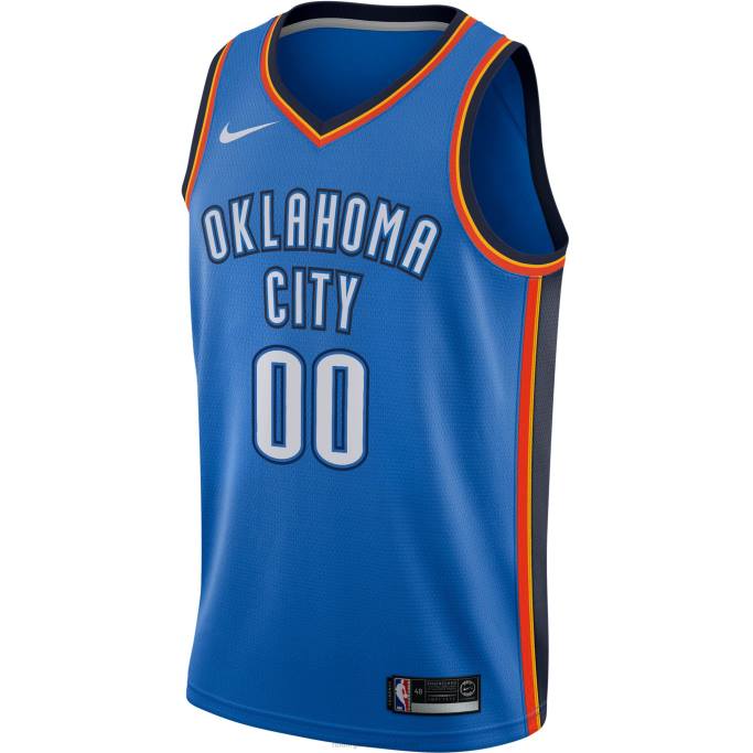 NBA 0F6D2588 Oklahoma City Thunder Nike azul Swingman camiseta personalizada