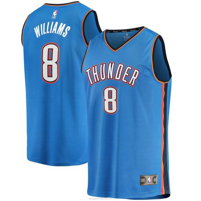NBA 0F6D538 oklahoma city thunder jalen williams blue draft selección de primera ronda fast break replica player jersey