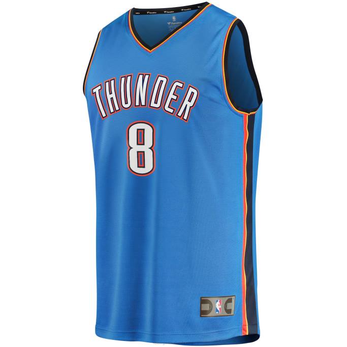 NBA 0F6D538 oklahoma city thunder jalen williams blue draft selección de primera ronda fast break replica player jersey