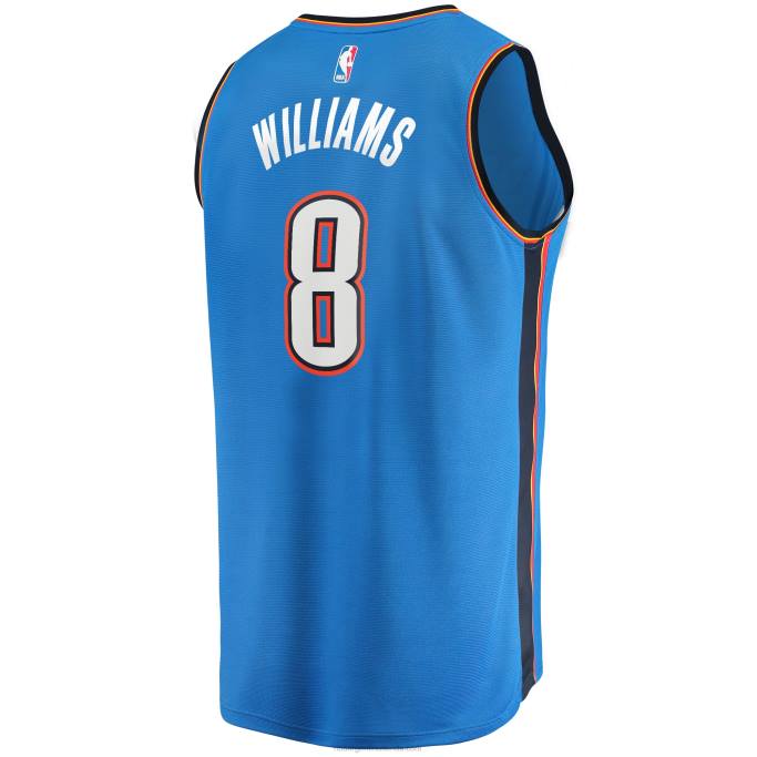 NBA 0F6D538 oklahoma city thunder jalen williams blue draft selección de primera ronda fast break replica player jersey
