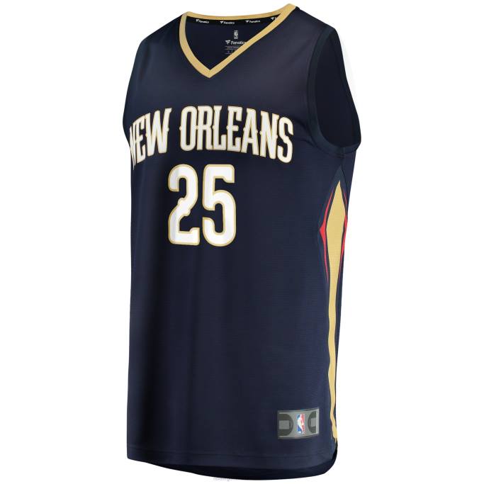 NBA 0F6D1056 New Orleans Pelicans trey murphy iii réplica de camiseta azul marino fast break