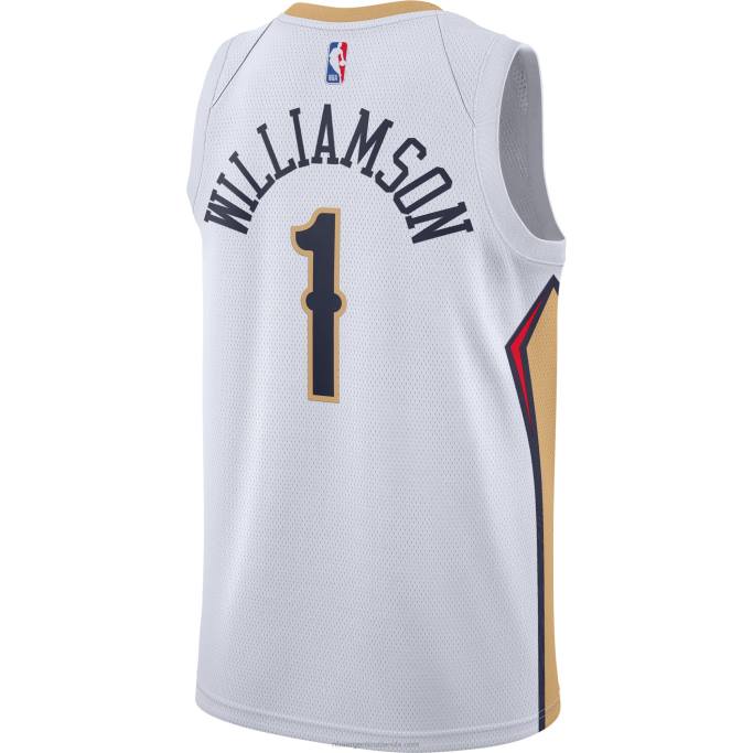 NBA 0F6D1656 camiseta new orleans pelicans zion williamson nike blanca swingman