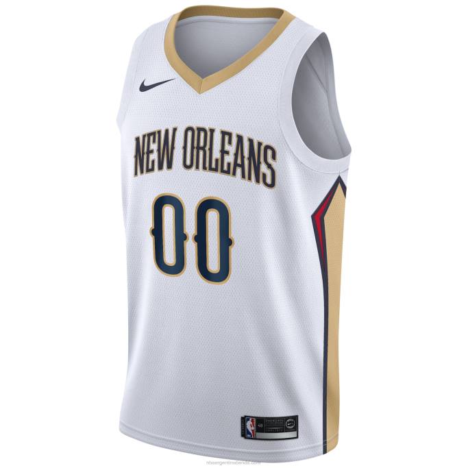NBA 0F6D7645 New Orleans Pelicans Nike Blanco Swingman Jersey Personalizado